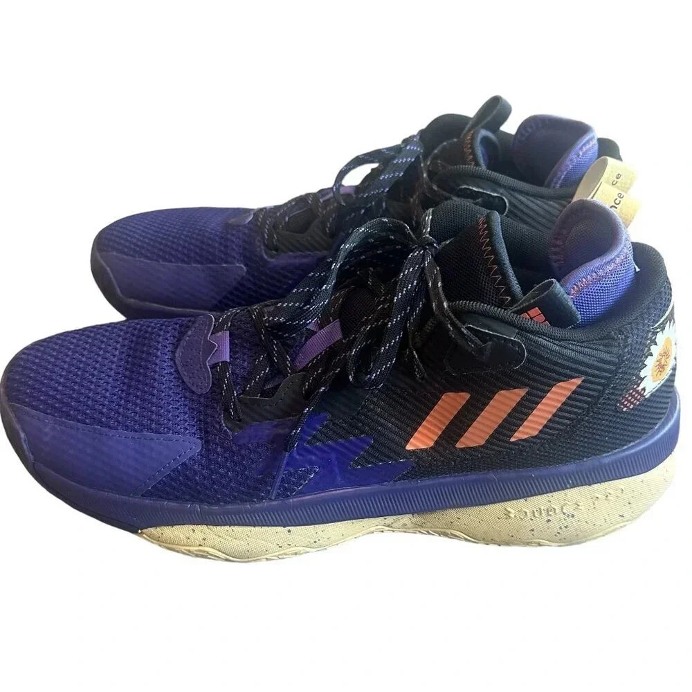Adidas Dame 8 Honoring Black Excellence Sneakers Tennis Shoes Size 10.5 Men's